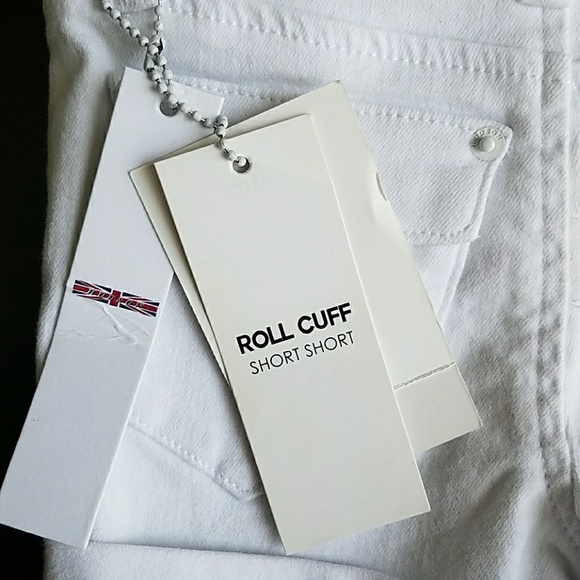 NWT Hudson Toddler White Roll Cuff Short Shorts - Picture 4 of 4